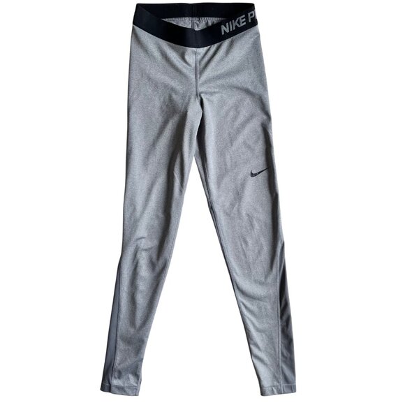 Nike Pro Dri-Fit Mens Compression Tights Gray/Black Size XS - Picture 7 of 11